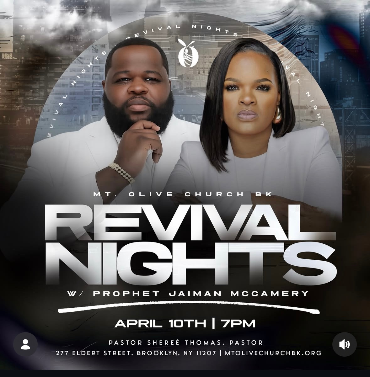 Mt. Olive Church Bk - Revival Nights with Prophet Jaiman McCamery - Host Pastor Sharee Thomas