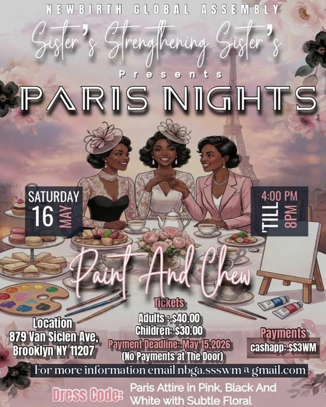 Paris Nights Paint and Chew